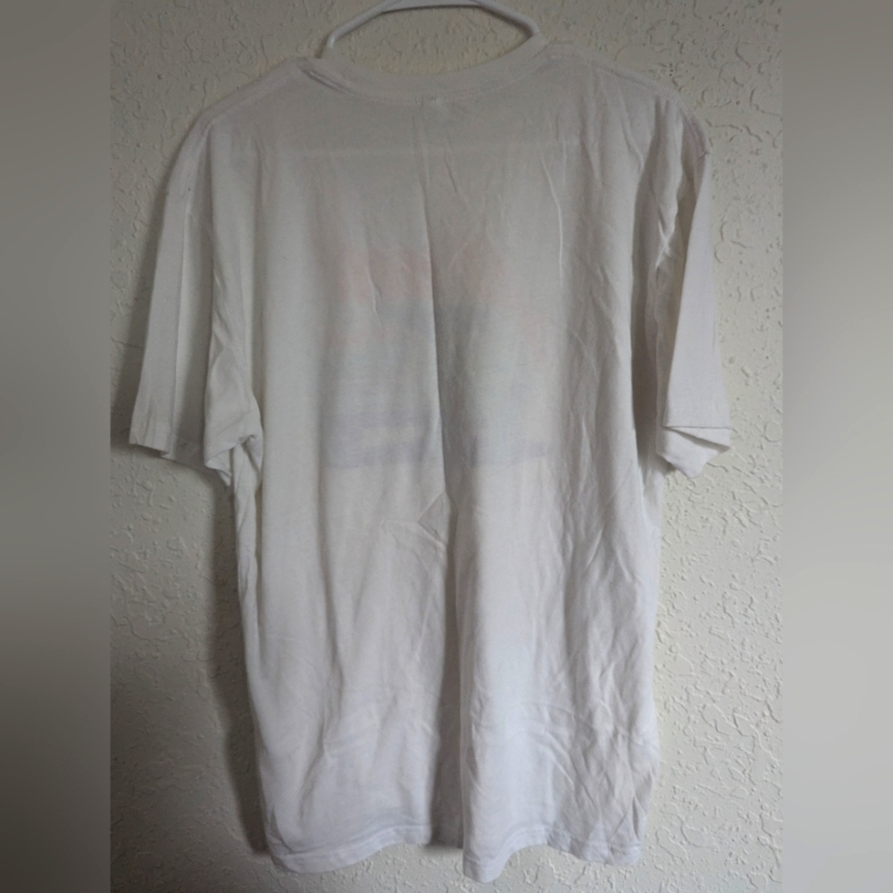 Alani Nu White Graphic T-Shirt with Vintage Car Design - Picture 2 of 4
